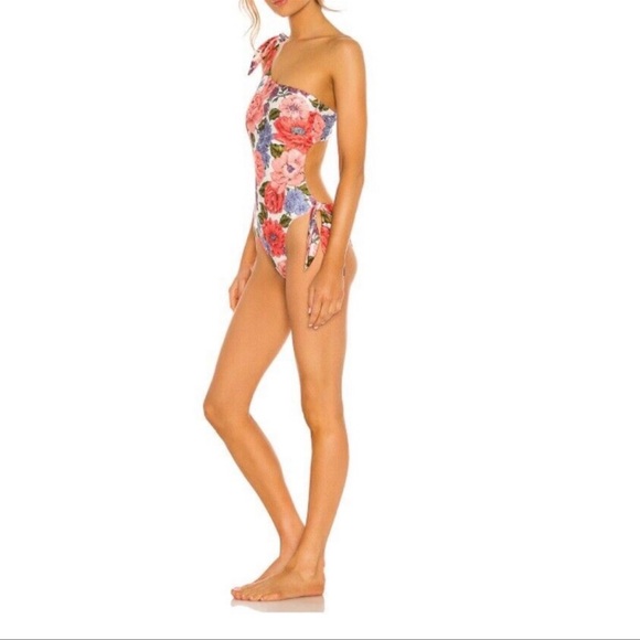 Zimmermann cut out floral swimsuit AU sz 1 - Picture 4 of 10